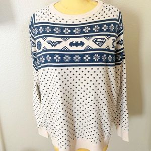 Justice League Sweater Plus Size 3X Not Ugly Xmas
